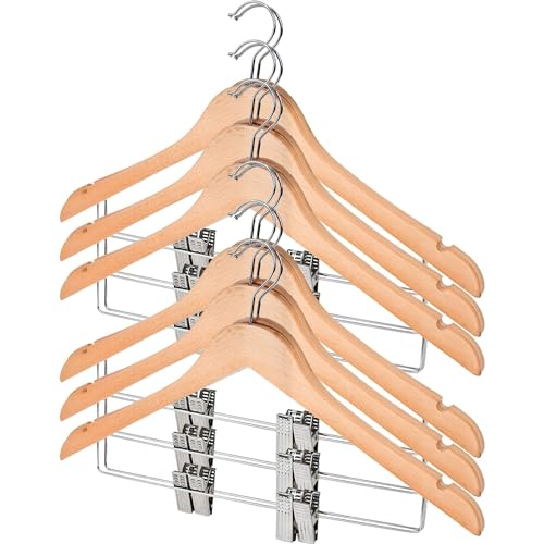 Perchas Bebe Madera Pinzas Marca ECOMMERC3