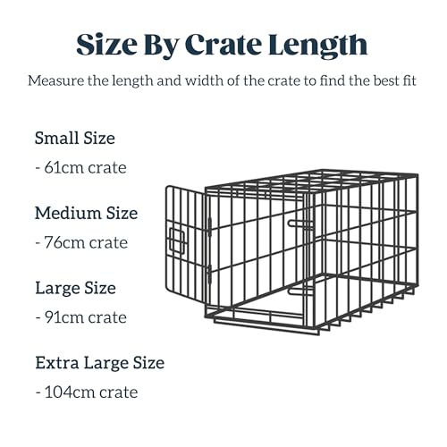 PELZIN Indoor Dog House - Orthopedic Dog Tent Bed w/Egg-Crate Foam - Pet Bed with Cover Cave - Waterproof Lining - Nonskid Bottom, Ideal for Medium Breeds & Fits L 77cm Crate - 74x46cm, Charcoal