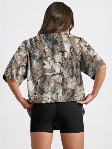 Image of Trendy Queen Womens Oversized T-Shirts Short Sleeves Workout Tops | Casual Summer Gym Tees Plus Size Fashion Clothes 2026
