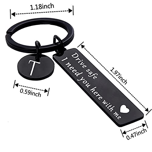 Image of drive safe keychain for him key rings for her men boyfriend