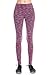 Mono B Women's Slim Fit Performance Activewear - Printed Yoga Leggings