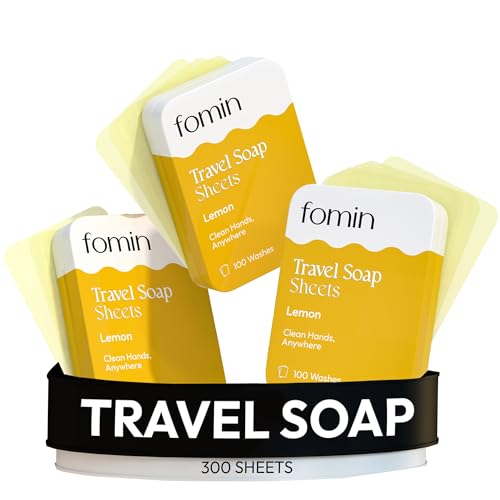 FOMIN - Antibacterial Paper Soap Sheets Tin for Traveling -