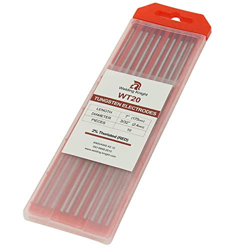 Welding Knight TIG Welding Tungsten Electrodes 2% Thoriated 3/32