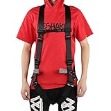 FILFEEL Arnés de escalada de cuerpo entero para descenso en rapel | Cintura de 50-110 cm, poliéster de alta resistencia, hebillas metálicas forjadas | Ideal para montañismo, espeleología