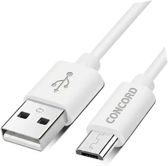 Concord C-321 2.1A 100cm Micro USB Data ve Şarj Kablosu - Beyaz