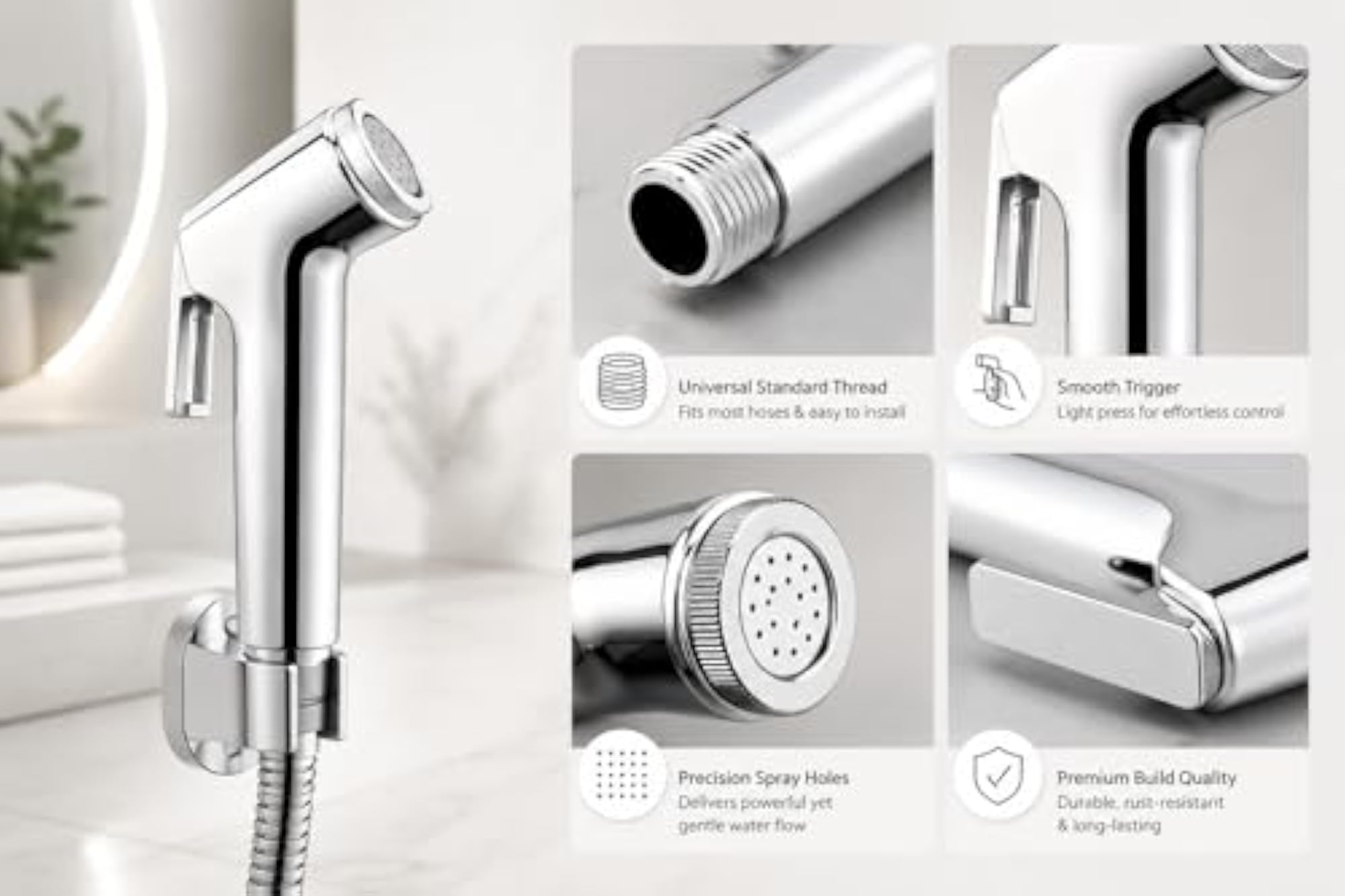Health Faucet Jet Spray for Toilet & Bathroom