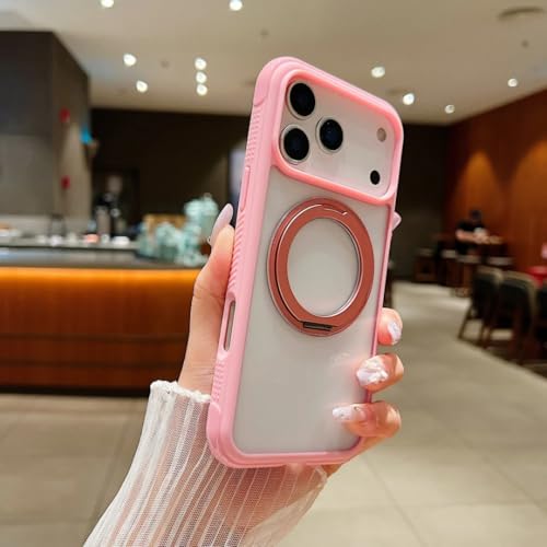 Coque iPhone 16 Pro Max transparente magnétique avec support de protection intégrale