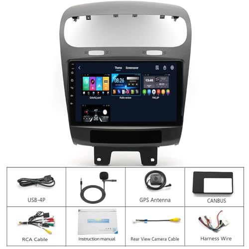 Radio con pantalla táctil QLED 9 pulgadas para Dodge Journey miniatura 6