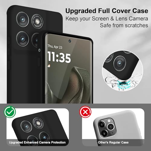 Coque Motorola Edge 2025 fine antichoc en silicone souple noir