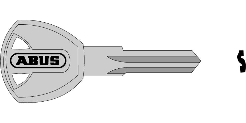 Llave en bruto Abus KEY BORDO NW52 B negra para candados plegables