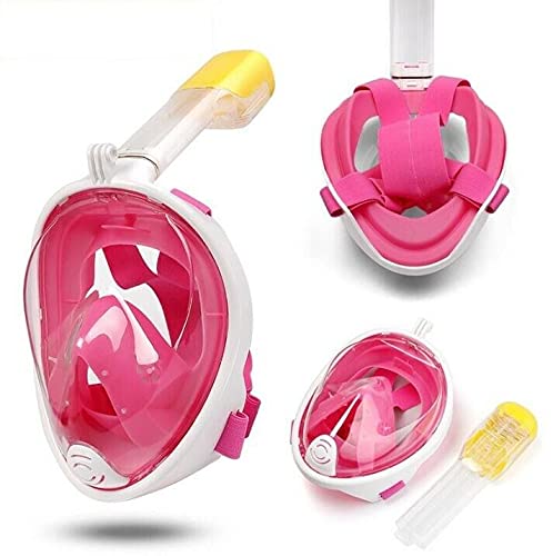 TRAY Full Face Snorkel, 180°Panoramic Larger View Snorkel Set Anti-Leak, Detachable Camera Mount, Fit for Adult Youth (L/XL) 1