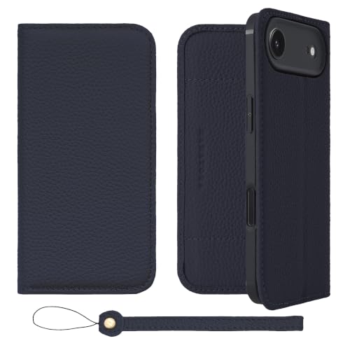 HANATORA for iPhone 17Air �P�[�X �蒠�^ �{�v �X�}�z�P�[�X �X�}�z �X�^���h �X�g���b�v �t�� �V�������N�J�[�t���U�[ �x���g�Ȃ� �}�O�l�b�g�Ȃ� �l�C�r�[ H1SPA-17Air-Navy �M�t�g �a���� ���� �j�� �ޏ� ��