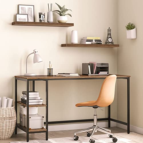 Hoobro Floating Shelves, Wall Shelf Set Of 2, 31.5 Inch Hanging Shelf With Invisible Brackets, For Bathroom, Bedroom, Toilet, Kitchen, Office, Living Room Decor, Rustic Brown Bf80Bjp201 #TOP1