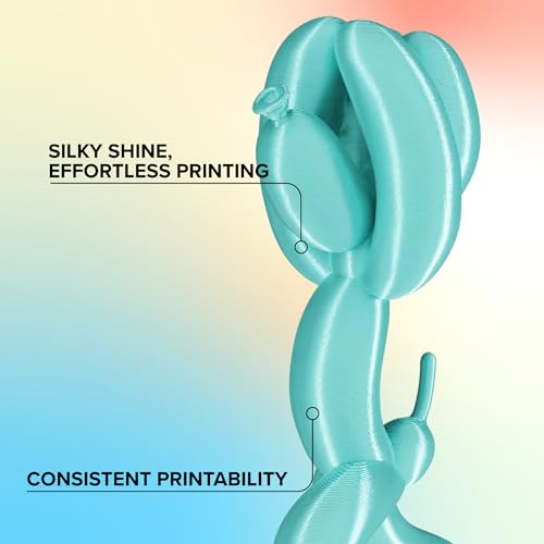 Image of Polymaker Panchroma Silk PLA Filament 1.75mm for 3D Printing, 1kg, Teal | Neatly Wound, High-Gloss Finish PLA, Easy Print & Smooth Feeding, Compatible with Bambu Lab & Most 3D Printers