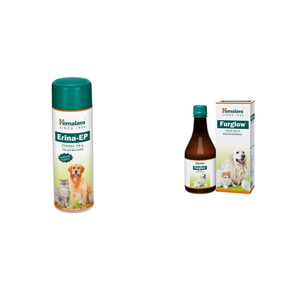 Himalaya Erina Ep Powder 150g And Furglow Skin And Coat
