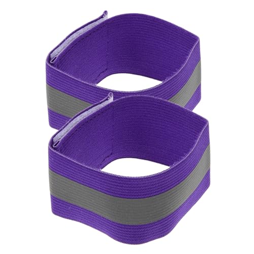 POPETPOP 1Pair High Visibility Reflective Armbands Fitness Ankle Bands for Running Cycling and Night Safety Comfortable Bright and User Friendly Design for Adults