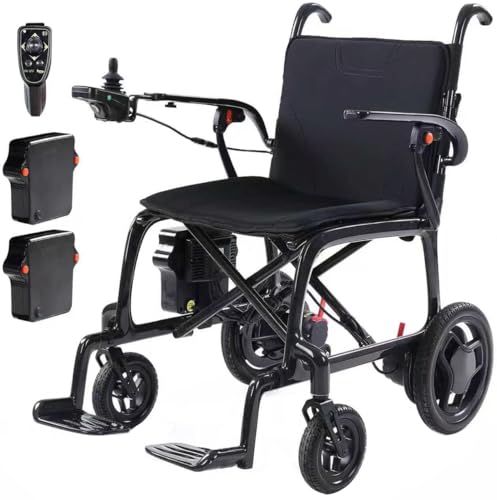 Lightweight Electric Wheelchair with Dual Batteries