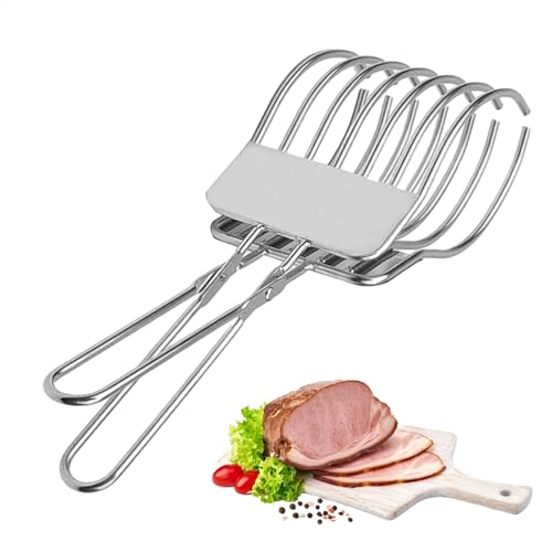 Pince À Rôtir, Pinces De Coupe De Bœuf Rôti, Pince De P ain De Viande En Acier Inoxydable, Pince À Trancher La Viande, Coupe-bœuf Rôti Multifonctionnel,...