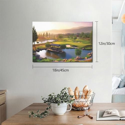 Affiche décorative de golf et tableau moderne de paysage pour salon - 6