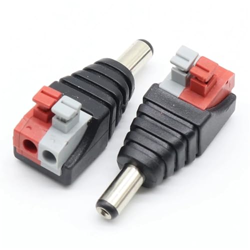 Conector Macho CC y hembra de 2,1 x 5,5 mm para tiras LED 2