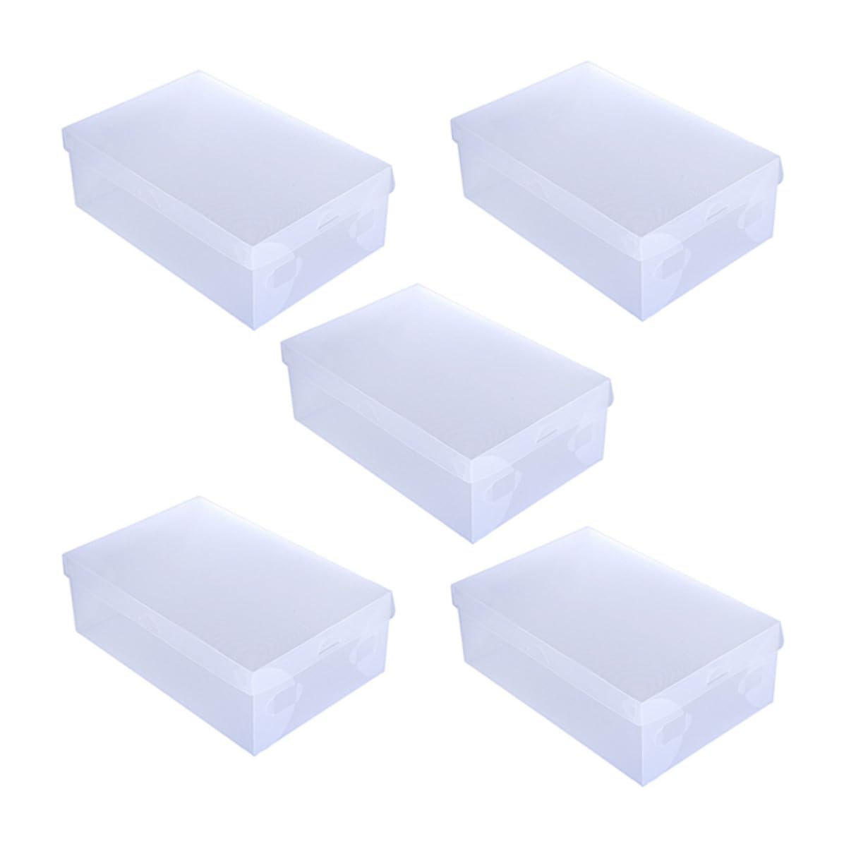 Cajas de zapatos para el armario de casa que ordenan los zapatos de hombre de forma transparente