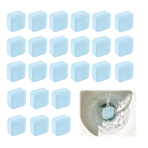 30 Piezas Pastillas Limpiadoras WC Activos, Limpieza Cisterna WC, Limpiador Para Inodoros Y Urinarios, Bloques De Limpieza Para Inodoros, Activos Urinario Pastillas Limpiadoras