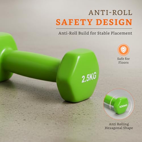 Image of Amazon Brand - Solimo Vinyl Dumbbell