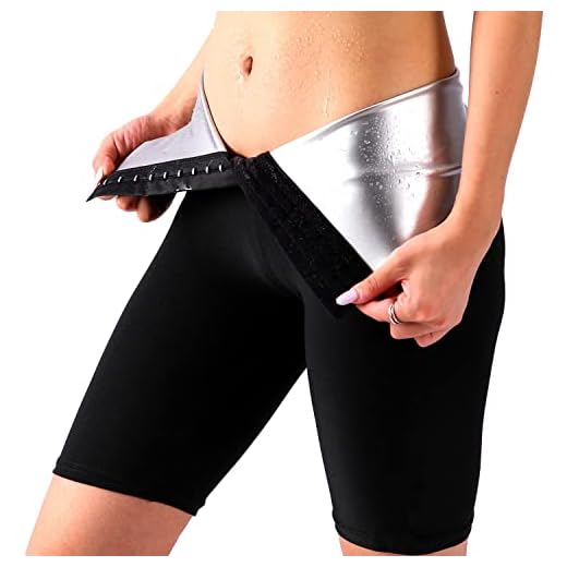NANOHERTZ Sauna Sweat Shapewear Shorts Pants Thigh Workout Suit Waist Trainer Weight Loss Shaper Sweatsuit Fitness Gym Women