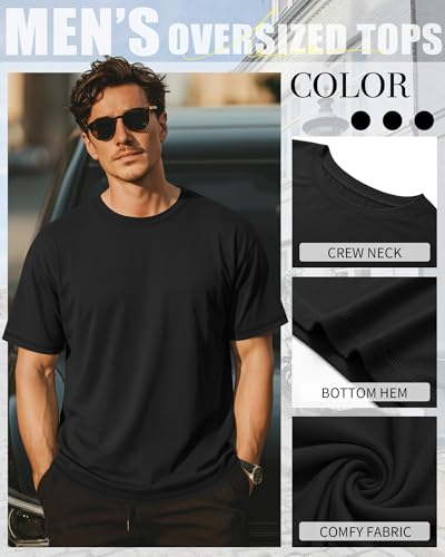 Image of Neer 3 Pack Big and Tall T-Shirts for Men L-7xl Tops