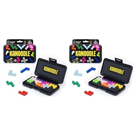 Educational Insights Kanoodle - 3D Brain Teaser Puzzles for Kids, Spatial Puzzle Games for Adults, Teens and Kids, Problem Solving Toys and Logic Puzzles, Single Player Games (Pack of 2)