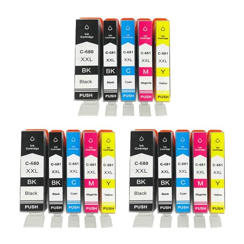 Cartouche d'encre XXL haute capacité PGI-680 CLI-681 pour des textes nets