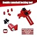 Yumfugu 9 PCS Car Main Cam Timing Sprocket Gear Locking Tool Set, Bump Locking Double Camshaft Anti-Slip Fixing Clamp, Automotive Work Protection Accessories, Suitable for Most Car Models (Red)