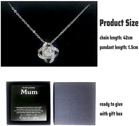 Regaosly Mother Necklace Necklace Mum Gifts from Daughter Son Mama Necklace Mummy Jewellery Gifts for Birthday Sentimental Gift for Mothers Day Christmas