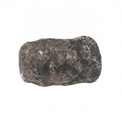 Realistic Rock Key Hider for Outdoor Security, Weather-Resistant Fake Stone Container with Sliding Drawer for Garden and Patio (Gray)