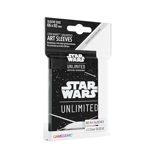 Gamegenic | Star Wars: Unlimited Art Sleeves Card Back White | Pack de 60 Fundas Ilustradas con Diseño Oficial y 1 Funda Transparente | Optimizado para Star Was Unlimited y Otros LCGs y TCGs | Ya disponible en tu tienda friki favorita! En mundofriki.es!