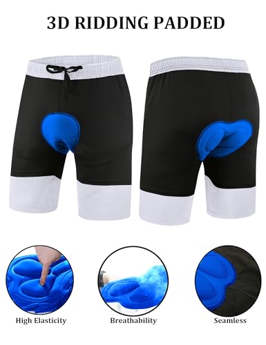 Image of Men's Mountain Bike Shorts 3D Padded Baggy Bicycle Riding Cycling Shorts Quick Dry Lightweight Biking Shorts