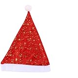 [Happyyami] 5個 ぬいぐるみ帽子 休日の帽子 快適なサンタ帽子 サンタキャ スマスの帽子 スマスホリデーハット パーティー用品 小道具 サンタの帽子 スマス衣装帽子 不織布 赤