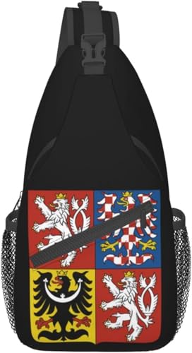 Mochila tipo bandolera con emblema nacional de República Checa miniatura 1