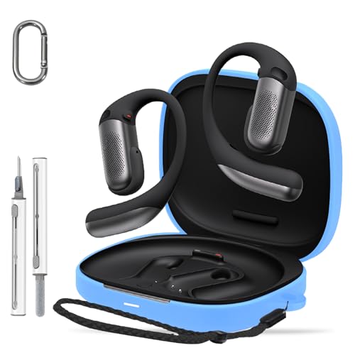 HUKWIMO �P�[�X shokz OpenFit Pro�p �ی�\�t�g�J�o�[ �J���r�i�t�� �X�g���b�v �N���[�j���O�y���t�� ���C�����X�[�d�Ή� �ϏՌ� ���h�~ shokz OpenFit Pro�Ή� �X�J�C�u���[