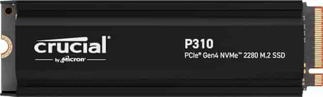 内蔵型SSD Crucial P310 2TB M.2 SSD with heatsink Crucial P310 SSD with heatsink carries a $30 to $40 premium