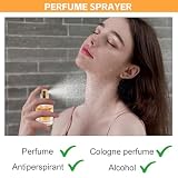 HENGBIRD Zestaw rozpylaczy do perfum, 30 ml, do ponownego napełnienia – szklany flakon, pusty z lejkiem i zakraplaczem – podróżny rozpylacz do perfum, 2 sztuki dla pań, butelka perfum, pusta atomizer