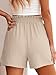 ANRABESS Shorts for Women Summer Casual Elastic High Waisted Wide Leg Cute Dressy Beach Shorts 2026 Vacation Beach Clothes X-Large Khaki