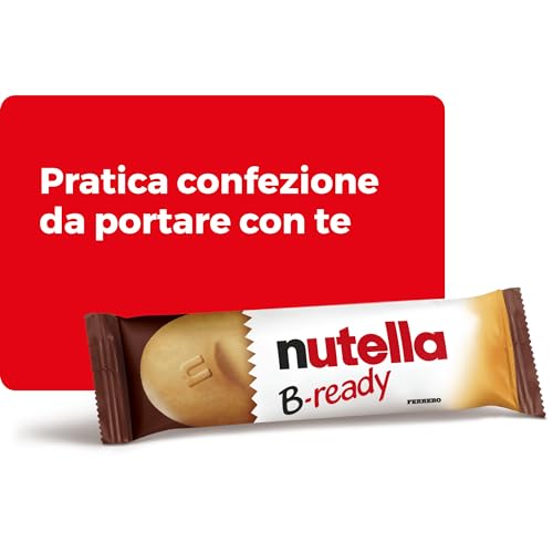 Nutella B-ready - 36 Snack Dolci Monoporzione, Croccante Cialda di Pane con un Cremoso Ripieno di Nutella, Confezione da 792 gr - Immagine 4
