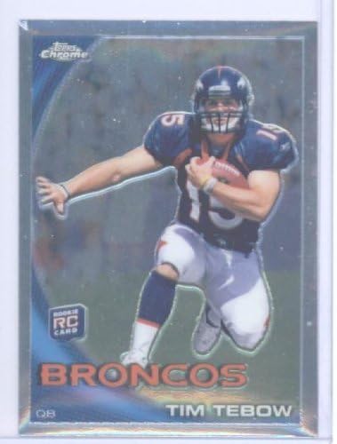2010 Topps Chrome Football Rookie Card #C100 Tim Tebow