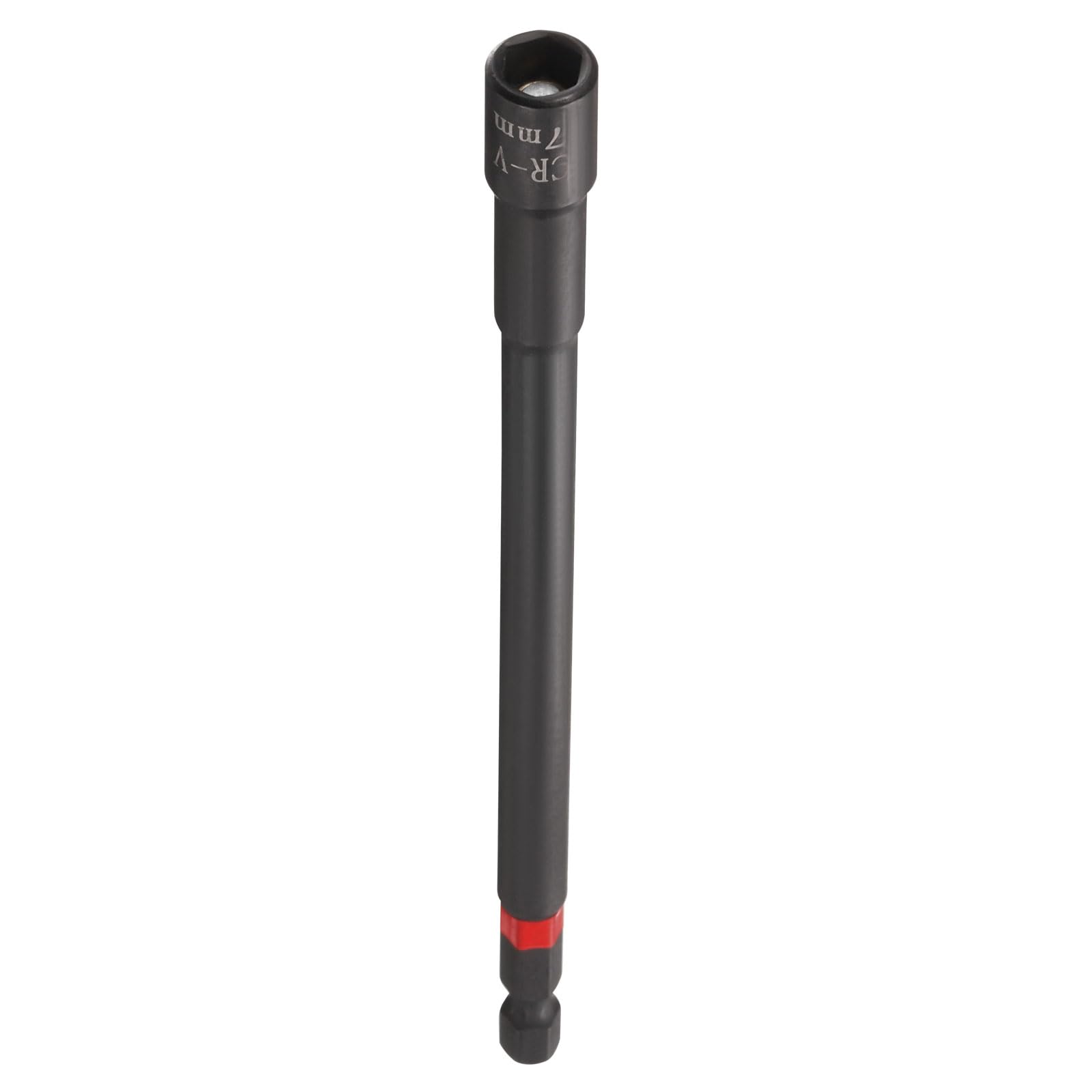 sourcing map Nut Driver Drill Bit 7mm Metric Socket 6" (150mm) Long Black
