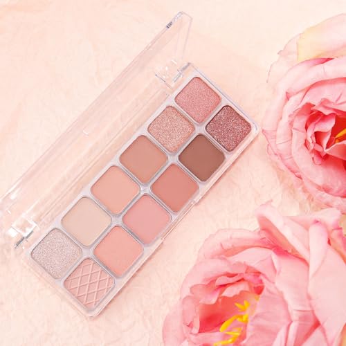 AMY'S DIARY 12-Color Pink Purple Eyeshadow Palette for Versatile Day-to-Night Looks – Blendable, Long-Lasting, and Highly Pigmented. Elevate Your Eye Makeup– Unleash Your Unique Style (07#) - Image 8