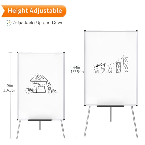 VIZ-PRO Whiteboard Easel, 36 x 24 Inches, Portable Tripod Dry Erase Board by VIZ-PRO - Image 2