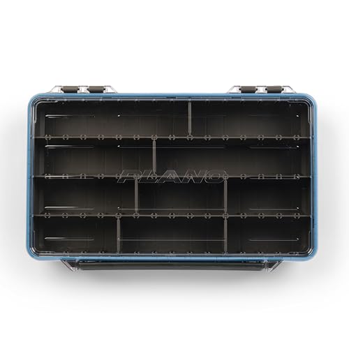Plano StowAway 3700 Waterproof Stow Tackle Box, IPX7 Waterproof, with Rustricor, Single Latch Design, Transparent DuraView Lid, Stackable Storage for Fishing Bait, Lures and Gear - Image 5