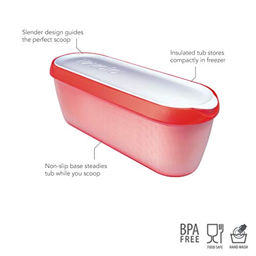 image for Tovolo Glide-A-Scoop Ice Cream Tub Reusable Container with Non-Slip Ba