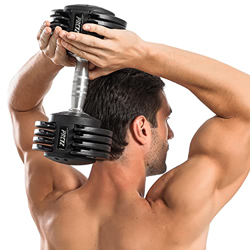 Prctz Adjustable Dumbbell, Single - Available In 25Lb & 55Lb (25) #TOP5